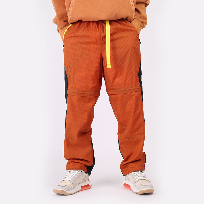 мужские оранжевые брюки Jordan 23 Engineered Convertible Tracksuit Bottoms CV2788-875 - цена, описание, фото 3